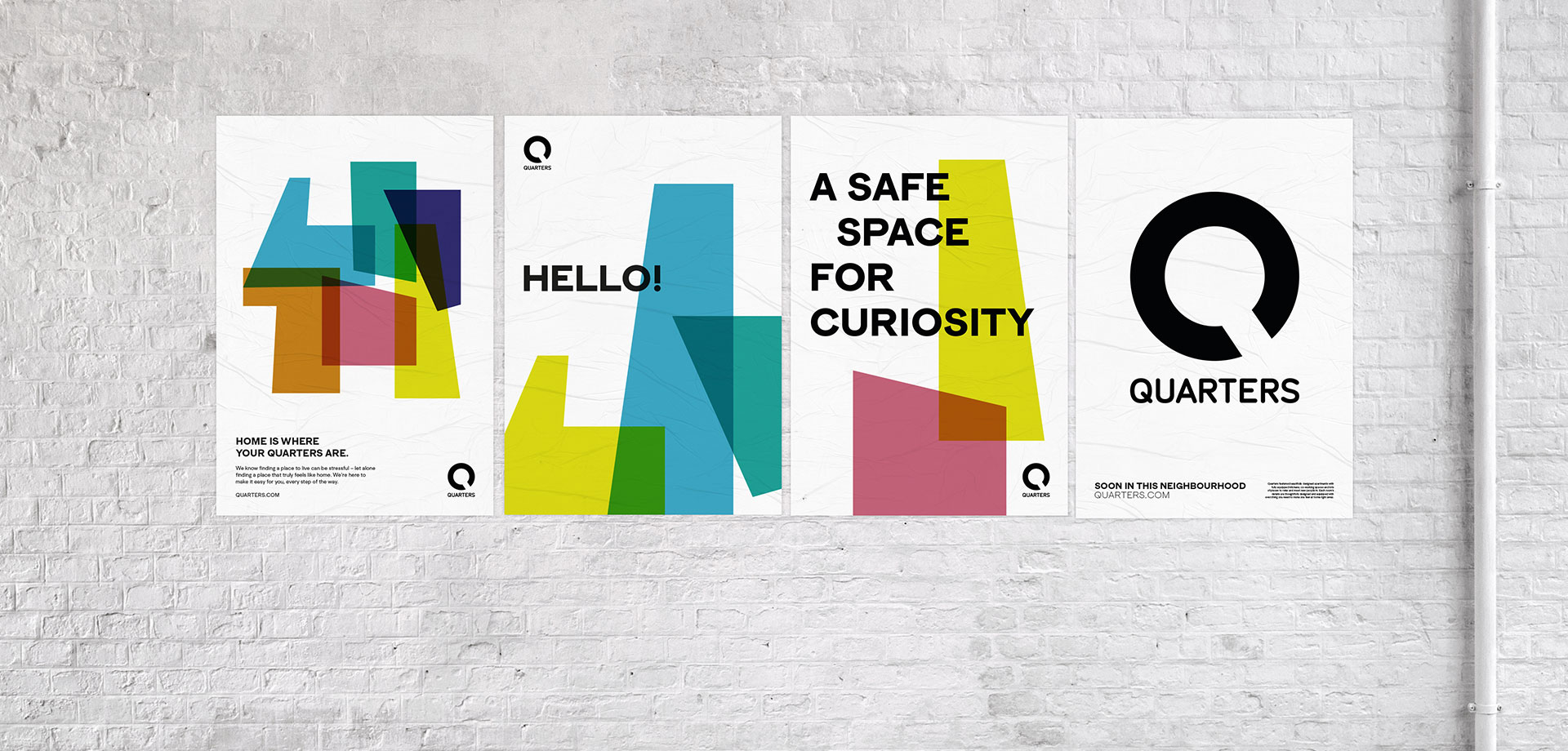 Quarters Co-Living, a flexible visual identity